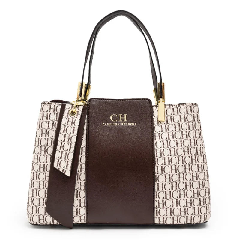CH Large Capacity Design Brand Women's Bag Letters Temperament Fashion Design Sense Versatile Shopping Elegant Crossbody