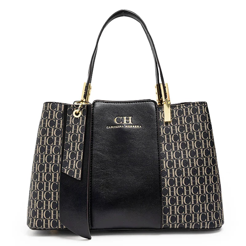CH Large Capacity Design Brand Women's Bag Letters Temperament Fashion Design Sense Versatile Shopping Elegant Crossbody