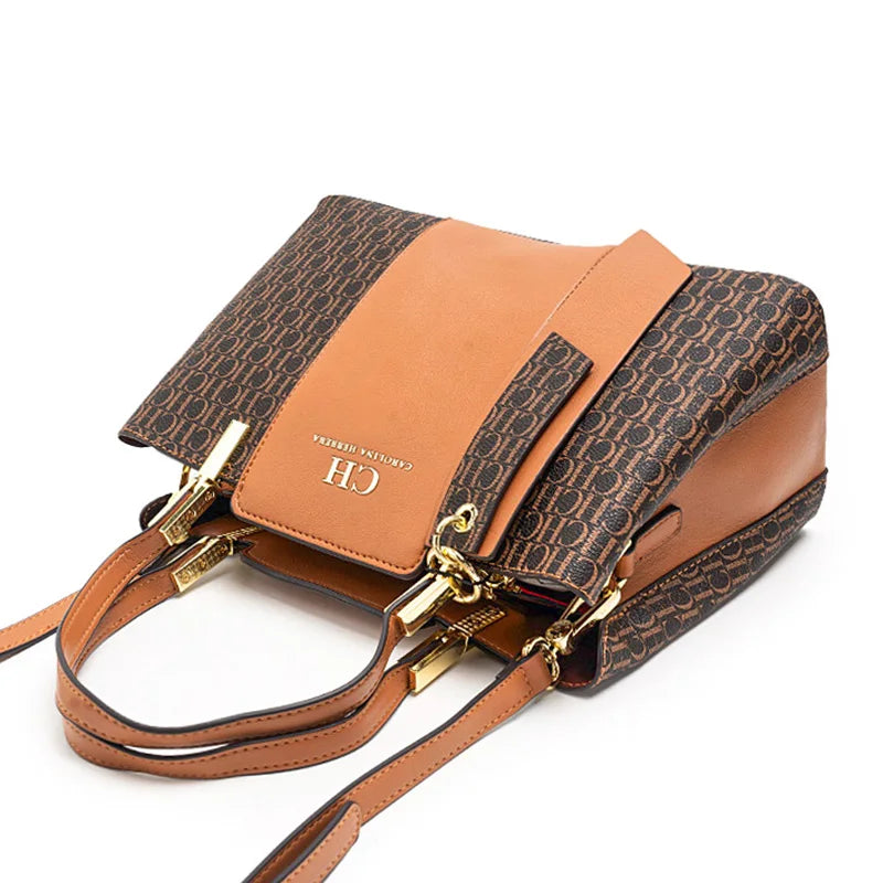 CH Large Capacity Design Brand Women's Bag Letters Temperament Fashion Design Sense Versatile Shopping Elegant Crossbody
