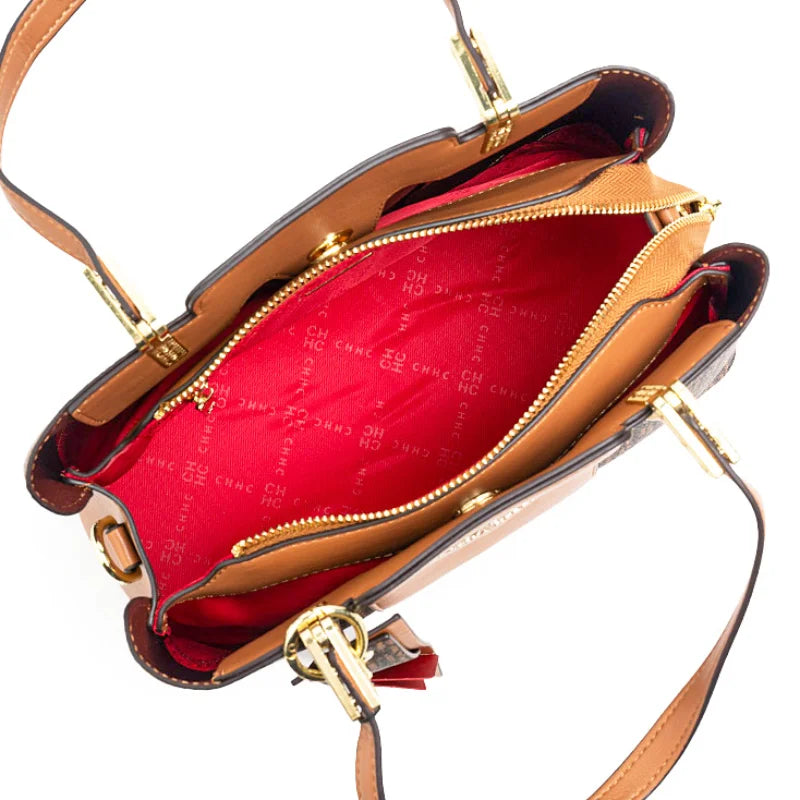 CH Large Capacity Design Brand Women's Bag Letters Temperament Fashion Design Sense Versatile Shopping Elegant Crossbody