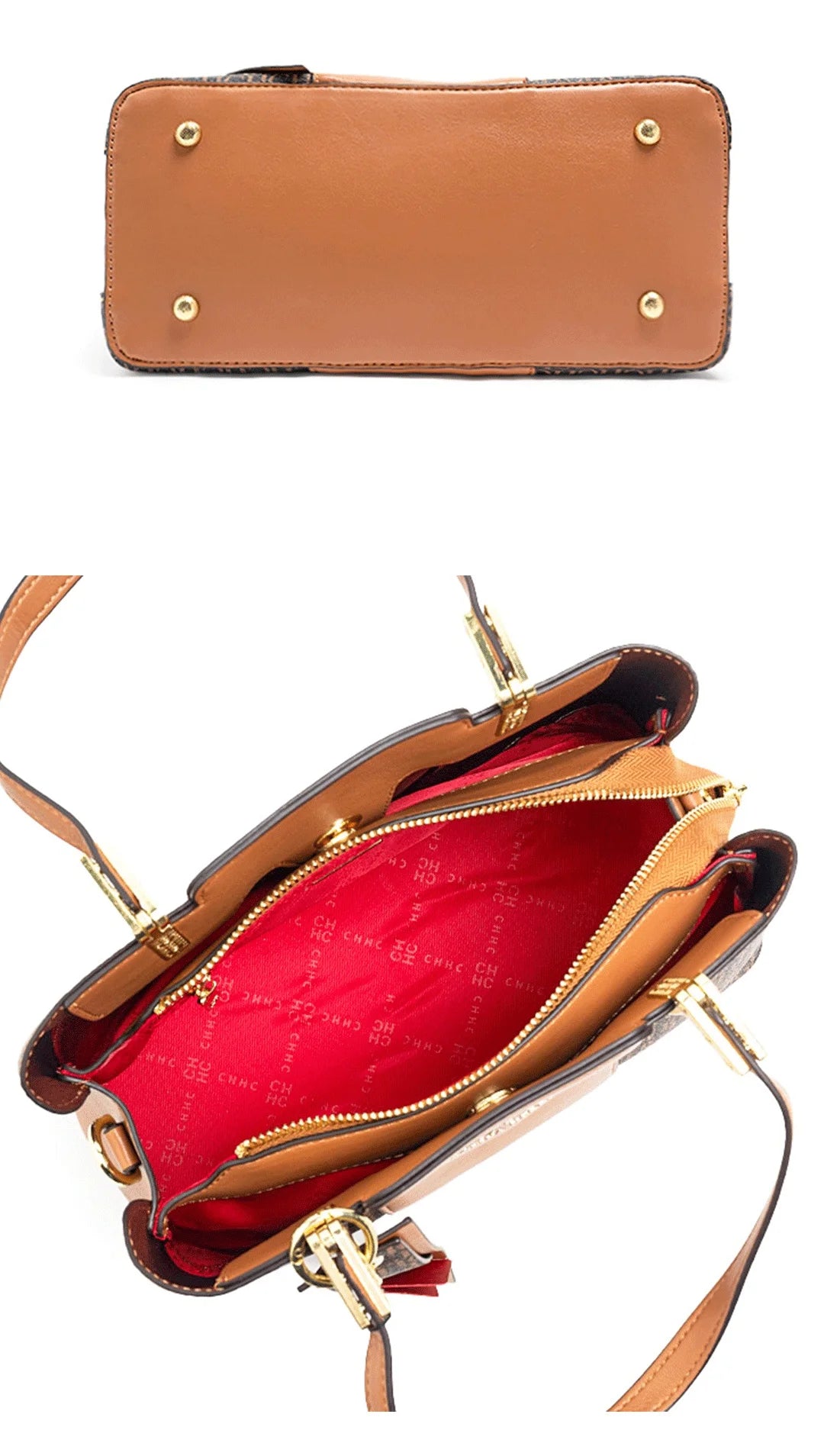 CH Large Capacity Design Brand Women's Bag Letters Temperament Fashion Design Sense Versatile Shopping Elegant Crossbody