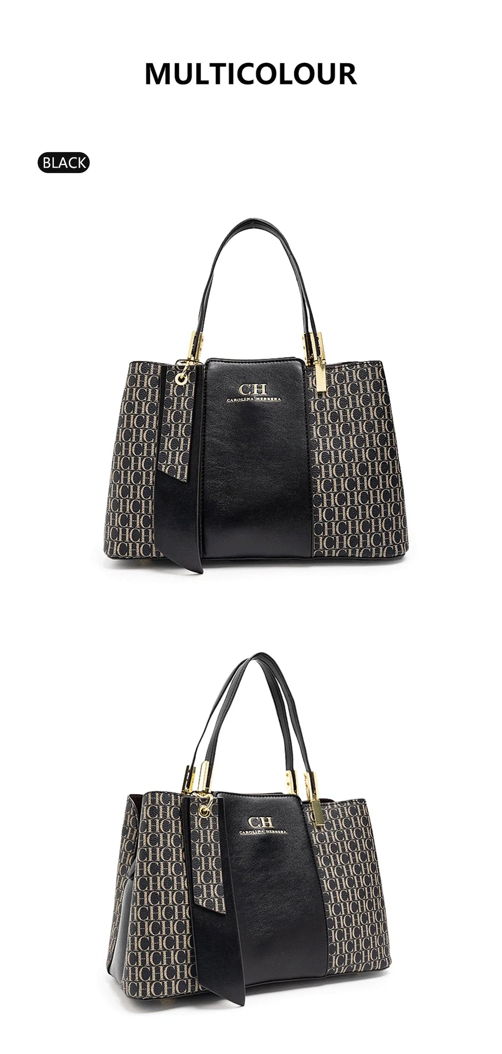 CH Large Capacity Design Brand Women's Bag Letters Temperament Fashion Design Sense Versatile Shopping Elegant Crossbody