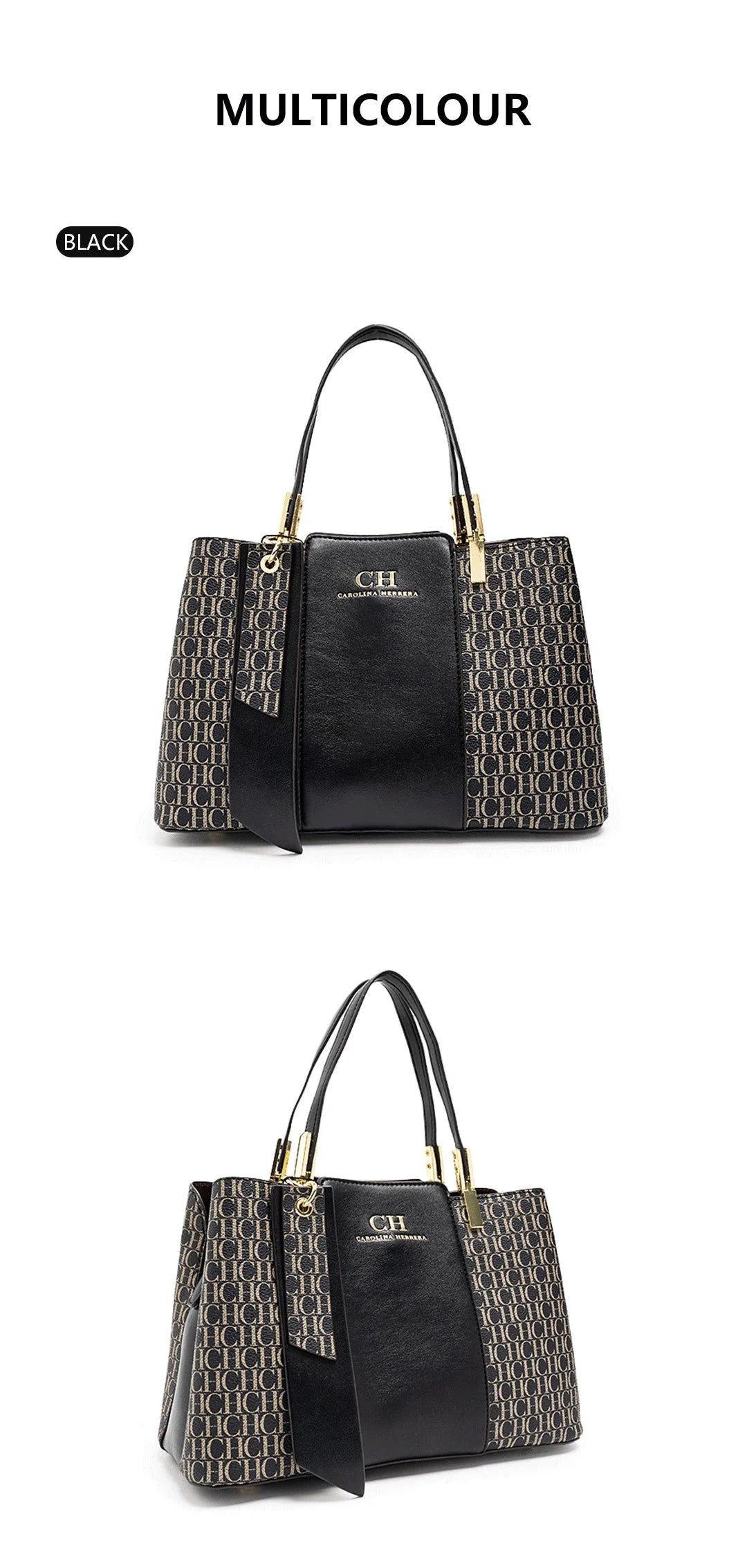 CH Large Capacity Design Brand Women's Bag Letters Temperament Fashion Design Sense Versatile Shopping Elegant Crossbody