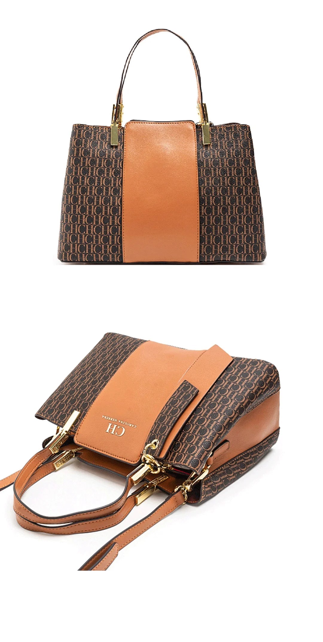 CH Large Capacity Design Brand Women's Bag Letters Temperament Fashion Design Sense Versatile Shopping Elegant Crossbody