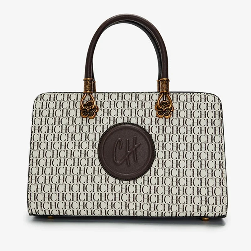CH Designer Circle Design Light Luxury Brand Monogram Design Crossbody Bag Internal Compartment Multifunctional Women's Tote