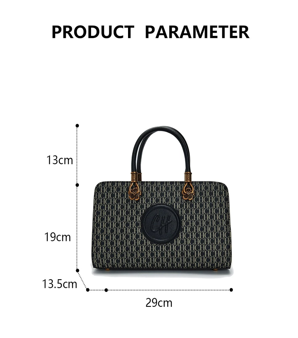 CH Designer Circle Design Light Luxury Brand Monogram Design Crossbody Bag Internal Compartment Multifunctional Women's Tote