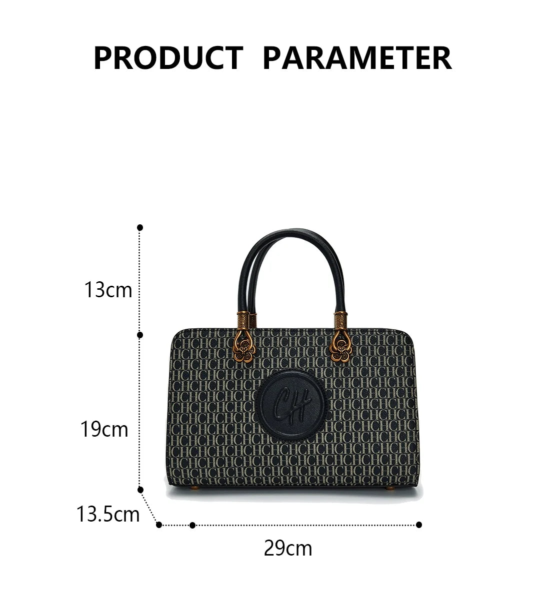 CH Designer Circle Design Light Luxury Brand Monogram Design Crossbody Bag Internal Compartment Multifunctional Women's Tote