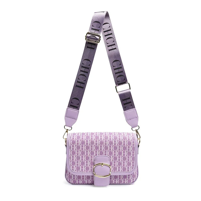 CH Fashion Women's Bag Decorated Versatile Colorful Shoulder Bag Brand Design Letter Buckle Crossbody Bag Women's Bag