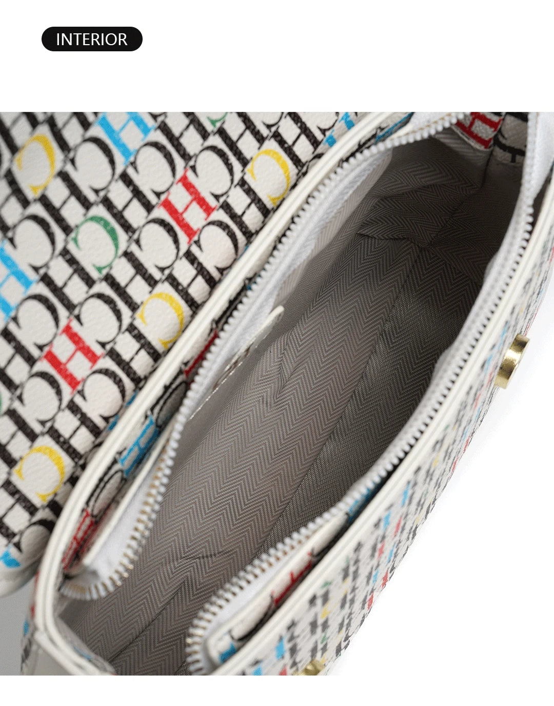 CH Fashion Women's Bag Decorated Versatile Colorful Shoulder Bag Brand Design Letter Buckle Crossbody Bag Women's Bag