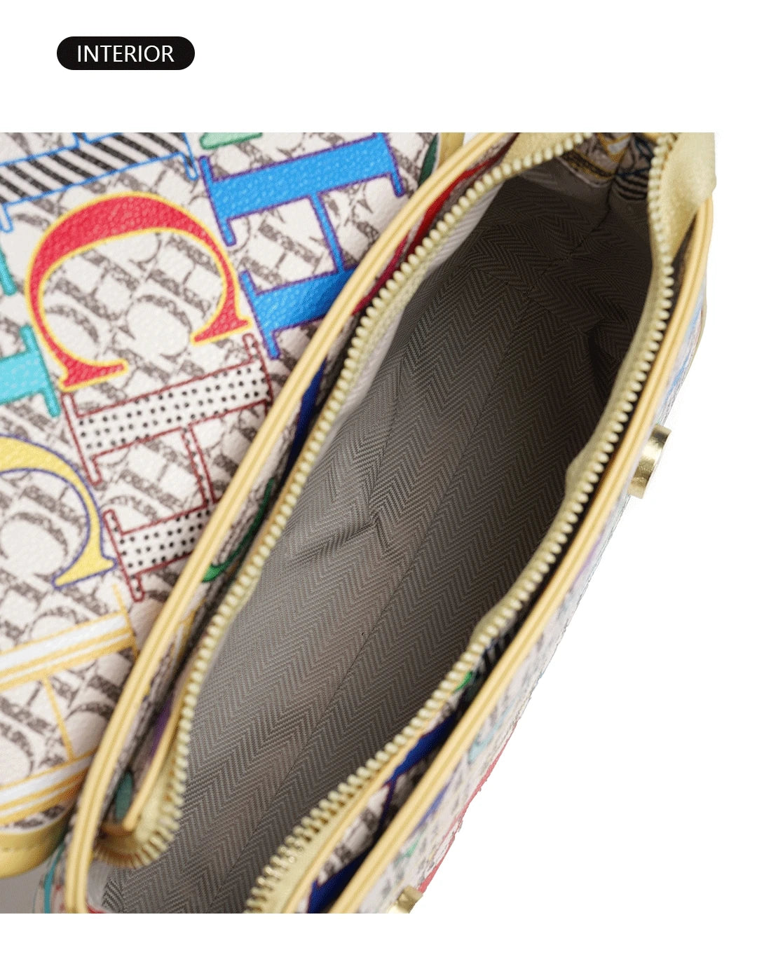 CH Fashion Women's Bag Decorated Versatile Colorful Shoulder Bag Brand Design Letter Buckle Crossbody Bag Women's Bag