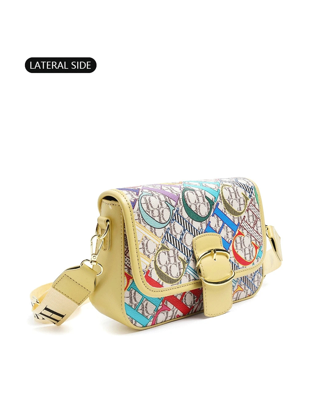 CH Fashion Women's Bag Decorated Versatile Colorful Shoulder Bag Brand Design Letter Buckle Crossbody Bag Women's Bag