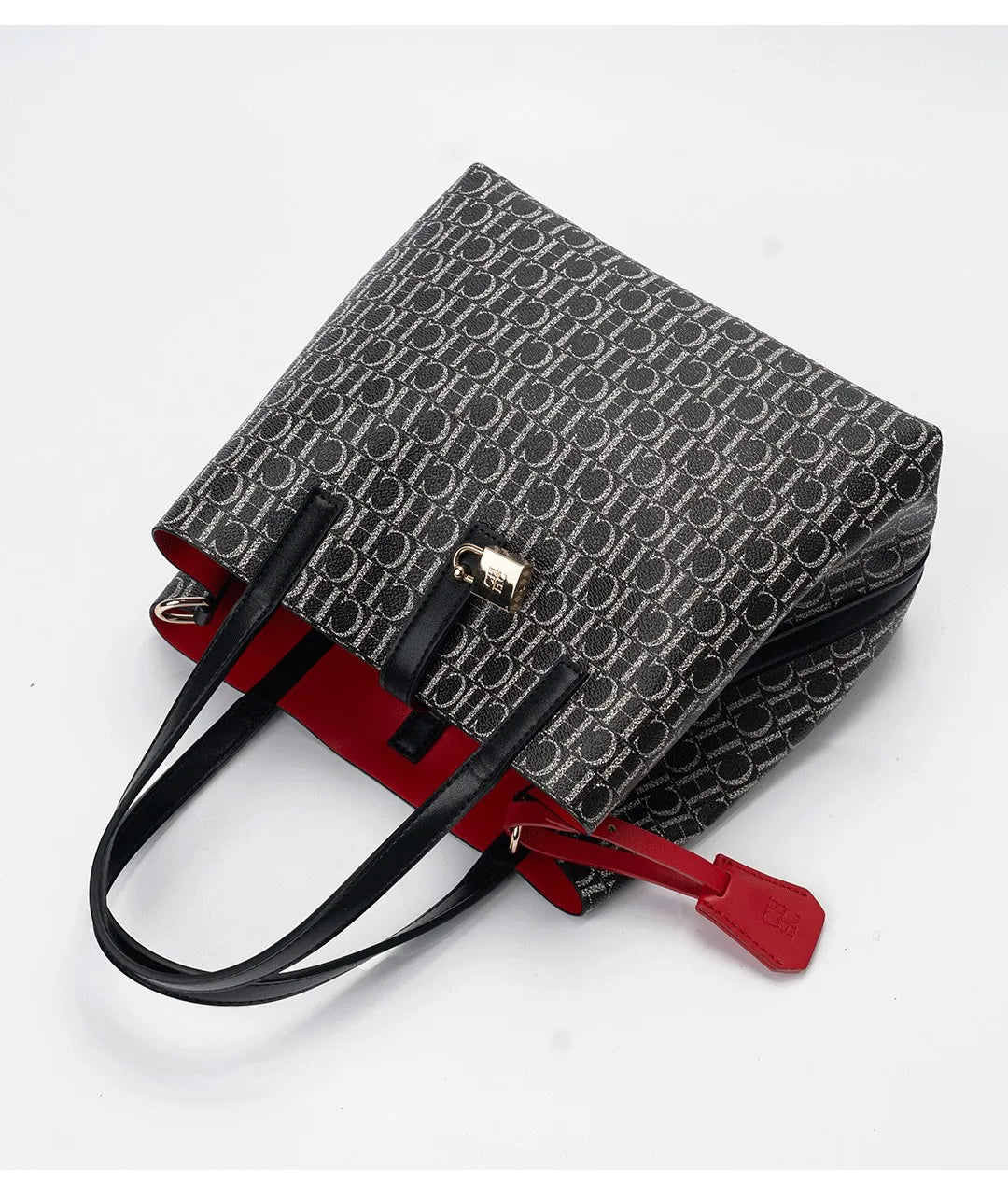 Exquisite High-quality Elegant Large Capacity Letter Bag with Lock Shoulder Bag Creative Design Fashionable and Trendy Commuting Crossbody Bag