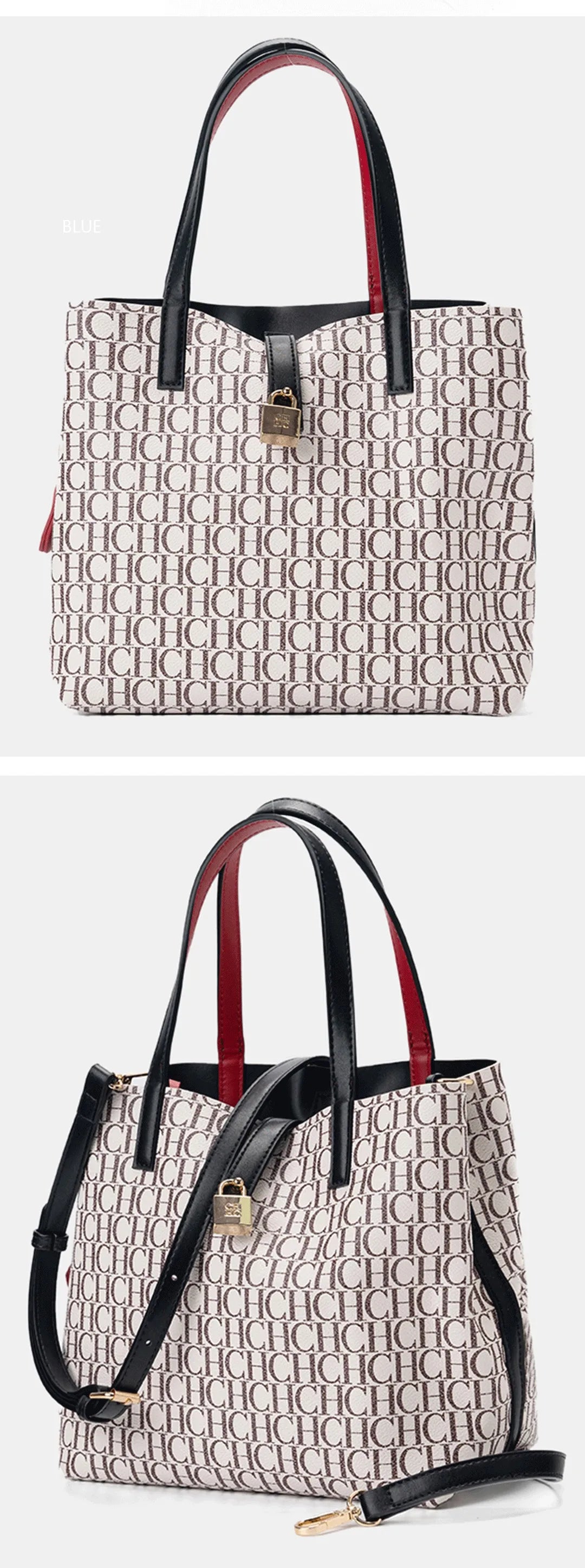 Exquisite High-quality Elegant Large Capacity Letter Bag with Lock Shoulder Bag Creative Design Fashionable and Trendy Commuting Crossbody Bag