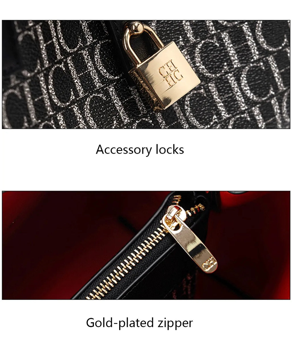 Exquisite High-quality Elegant Large Capacity Letter Bag with Lock Shoulder Bag Creative Design Fashionable and Trendy Commuting Crossbody Bag