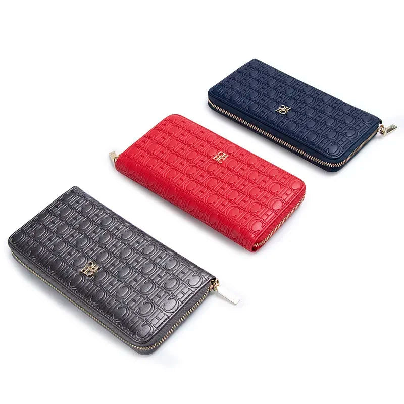 Exquisite High-quality Brand Women's Solid Color Long Wallet with Fashionable and Simple Design Luxurious Temperament Retro Classic Wallet