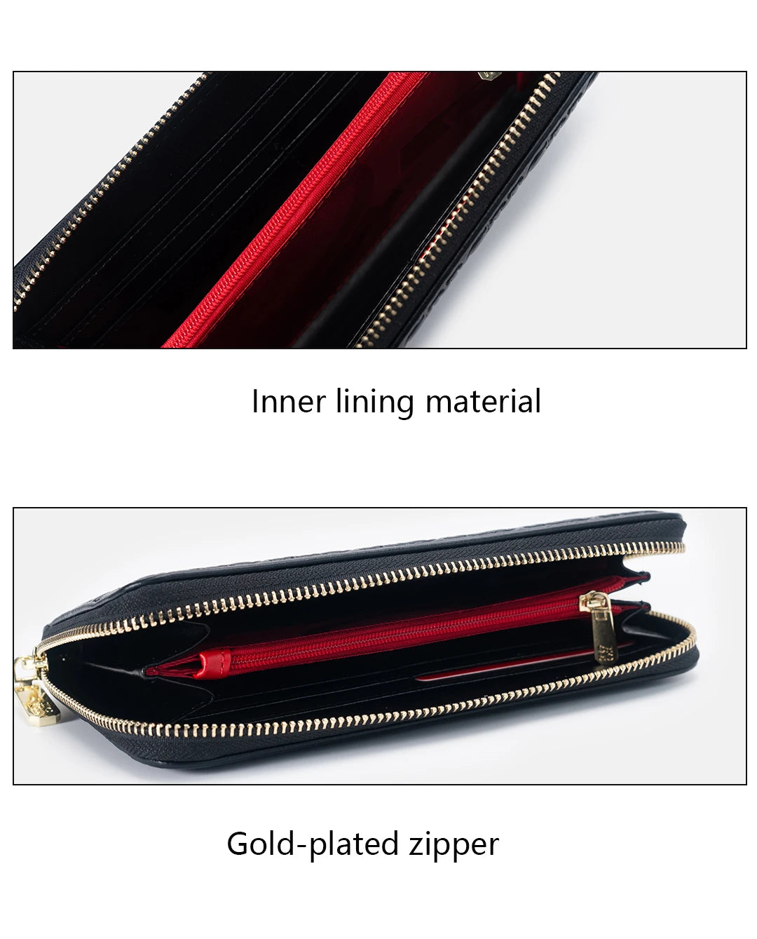 Exquisite High-quality Brand Women's Solid Color Long Wallet with Fashionable and Simple Design Luxurious Temperament Retro Classic Wallet