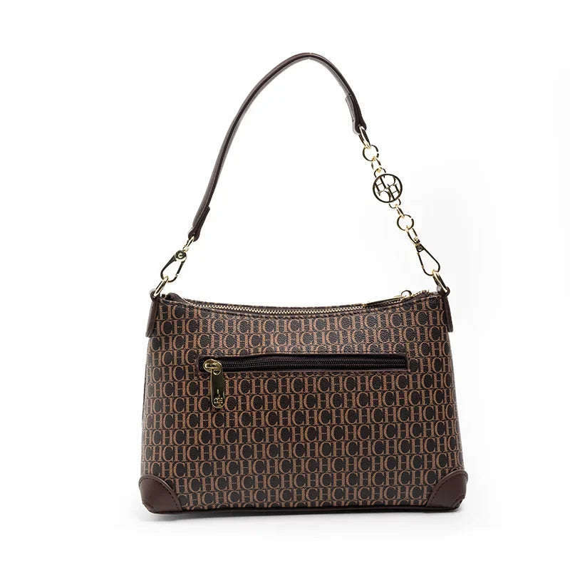 CH Crossbody Brand Women's Bag Design Sense Fashion Hundred Brown Handbag Multi Simple Women's Bag Elegant Shopping Casual