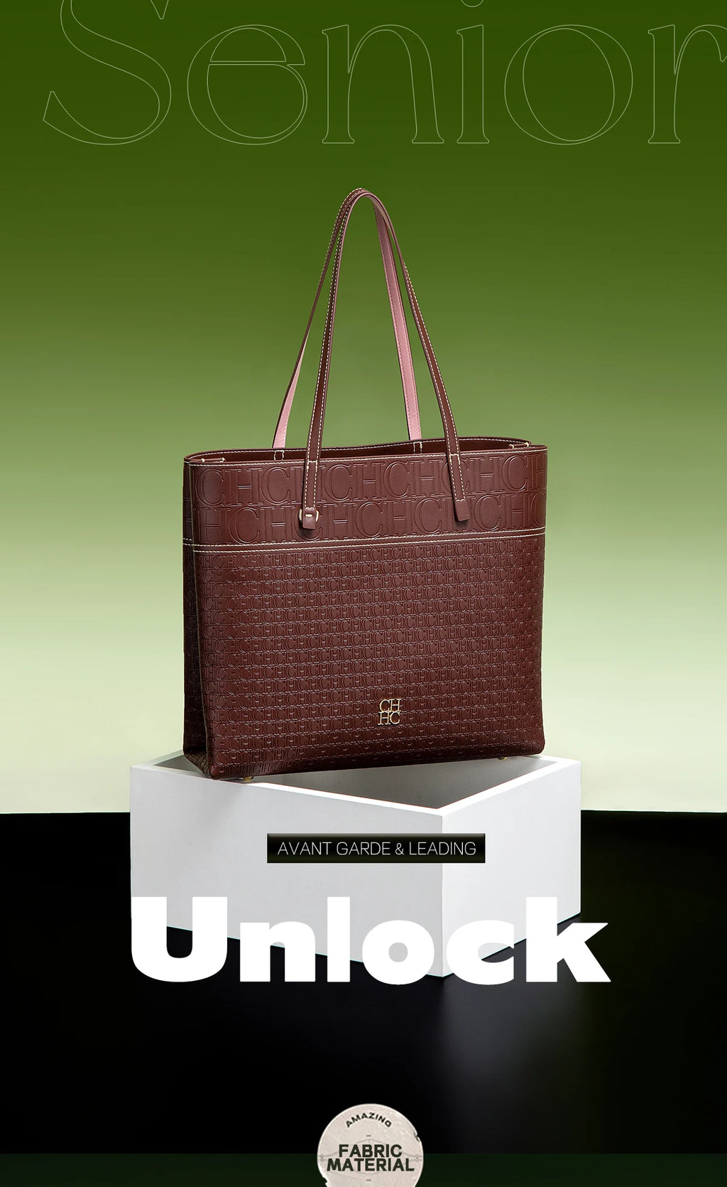 Exquisite Leather Women's Bag with Letter Printing Large Capacity Durable Elegant Fashionable and Casual Women's Shoulder Bag with Base