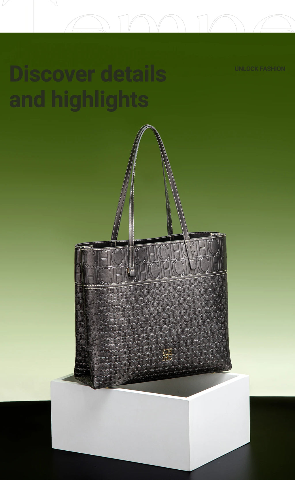 Exquisite Leather Women's Bag with Letter Printing Large Capacity Durable Elegant Fashionable and Casual Women's Shoulder Bag with Base