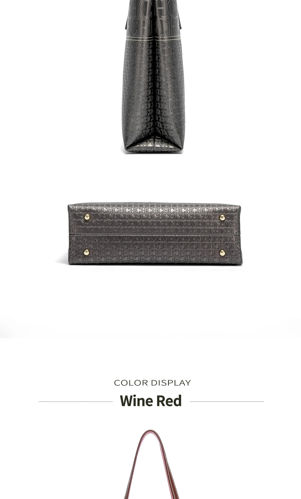 Exquisite Leather Women's Bag with Letter Printing Large Capacity Durable Elegant Fashionable and Casual Women's Shoulder Bag with Base