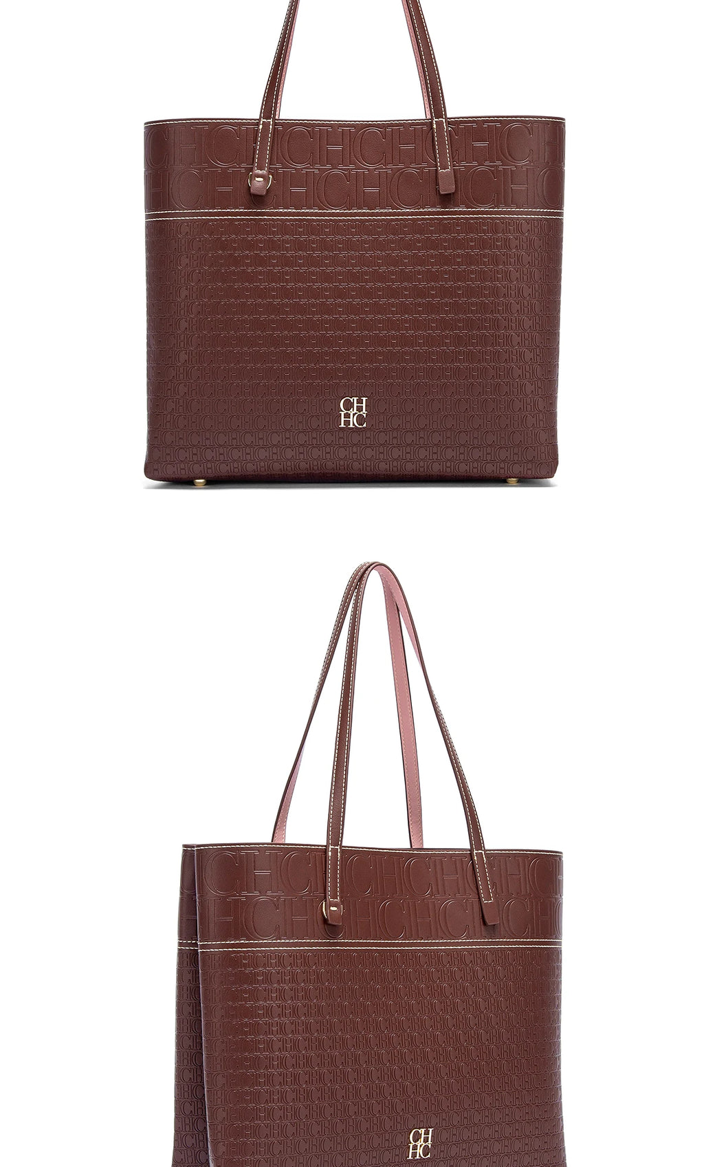 Exquisite Leather Women's Bag with Letter Printing Large Capacity Durable Elegant Fashionable and Casual Women's Shoulder Bag with Base