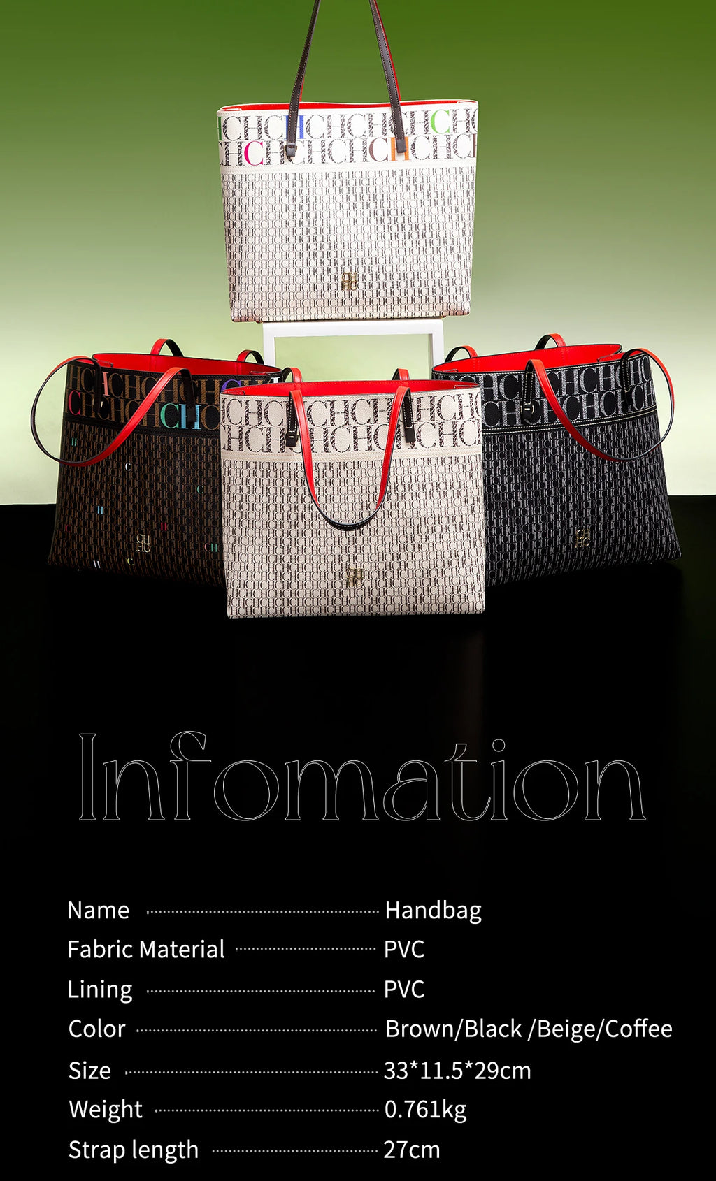 Exquisite Leather Women's Bag with Letter Printing Large Capacity Durable Elegant Fashionable and Casual Women's Shoulder Bag with Base