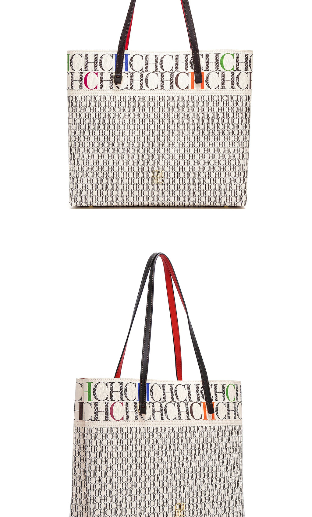 Exquisite Leather Women's Bag with Letter Printing Large Capacity Durable Elegant Fashionable and Casual Women's Shoulder Bag with Base