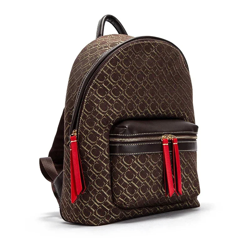 Exquisite Luxury Brand 2025 New Letter Printed Luxury Brand Designer Large Capacity Travel Backpack for Male and Female Students Handbag