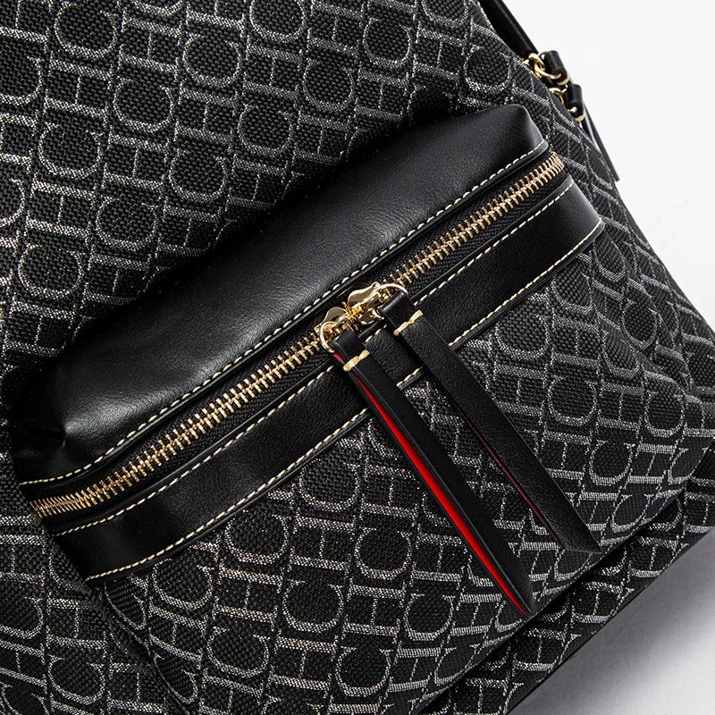 Exquisite Luxury Brand 2025 New Letter Printed Luxury Brand Designer Large Capacity Travel Backpack for Male and Female Students Handbag