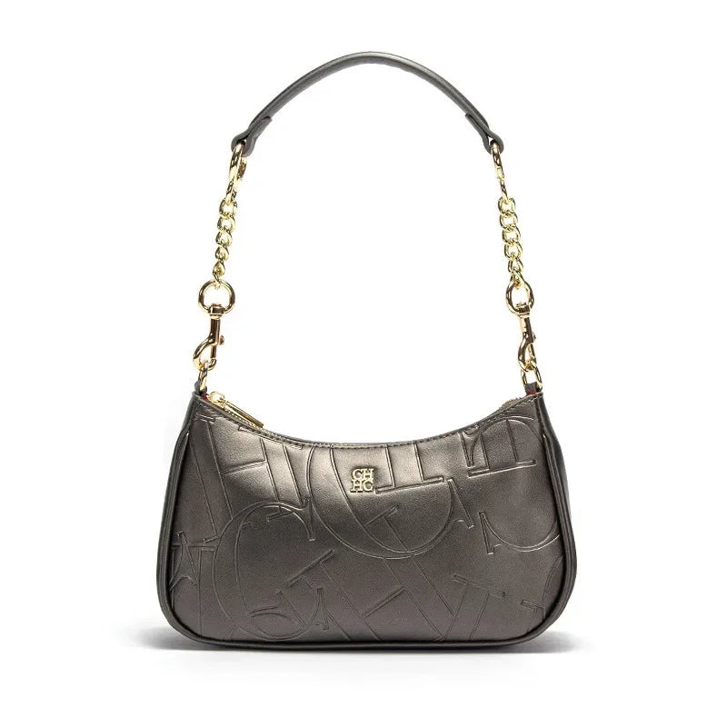 Ladies' Handbag Business Luxury Brand Fashionable Classic Retro Design Ladies' New Printed Exquisite Pattern PU Leather Handbag