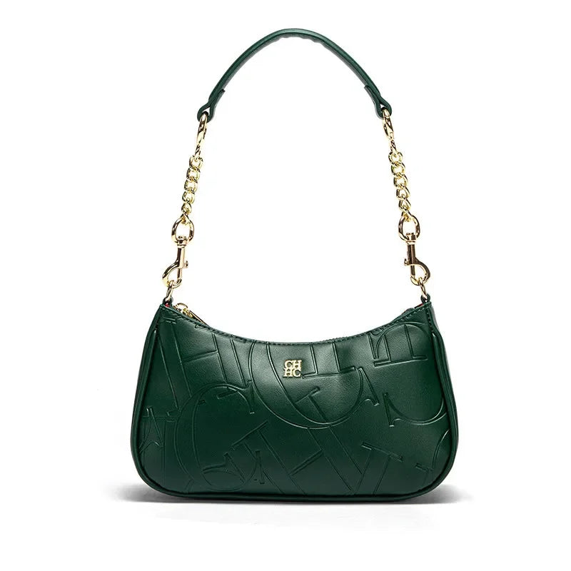 Ladies' Handbag Business Luxury Brand Fashionable Classic Retro Design Ladies' New Printed Exquisite Pattern PU Leather Handbag