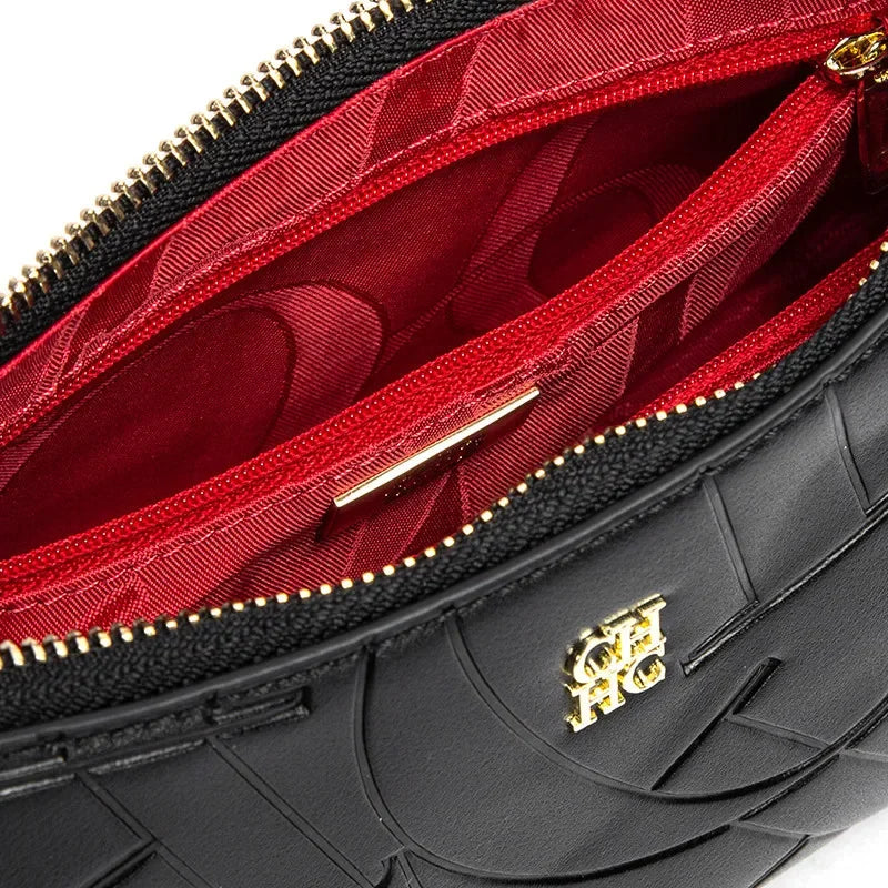 Ladies' Handbag Business Luxury Brand Fashionable Classic Retro Design Ladies' New Printed Exquisite Pattern PU Leather Handbag
