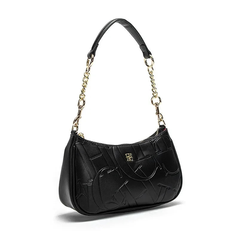 Ladies' Handbag Business Luxury Brand Fashionable Classic Retro Design Ladies' New Printed Exquisite Pattern PU Leather Handbag