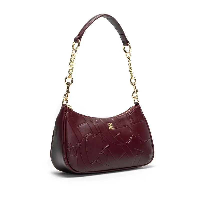 Ladies' Handbag Business Luxury Brand Fashionable Classic Retro Design Ladies' New Printed Exquisite Pattern PU Leather Handbag