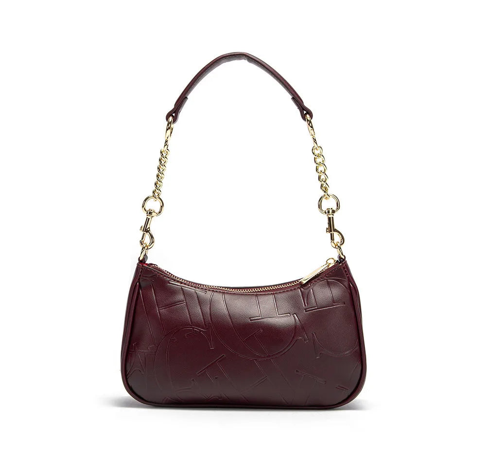 Ladies' Handbag Business Luxury Brand Fashionable Classic Retro Design Ladies' New Printed Exquisite Pattern PU Leather Handbag