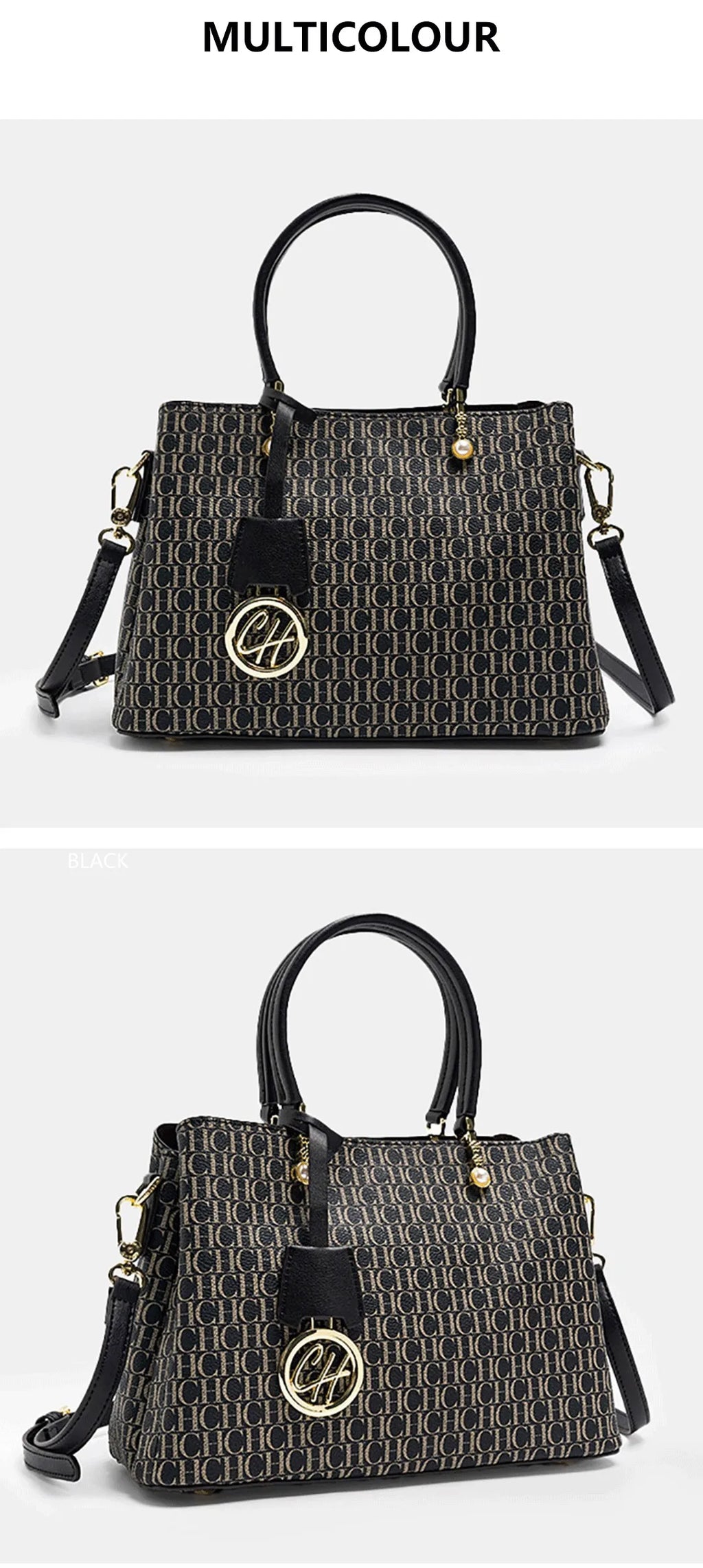 Exquisite Luxury Brand Letter Pendant Design with Letter Printing for Women's Handbags Unique Elegant Trendy Niche High-quality Women's Handbags