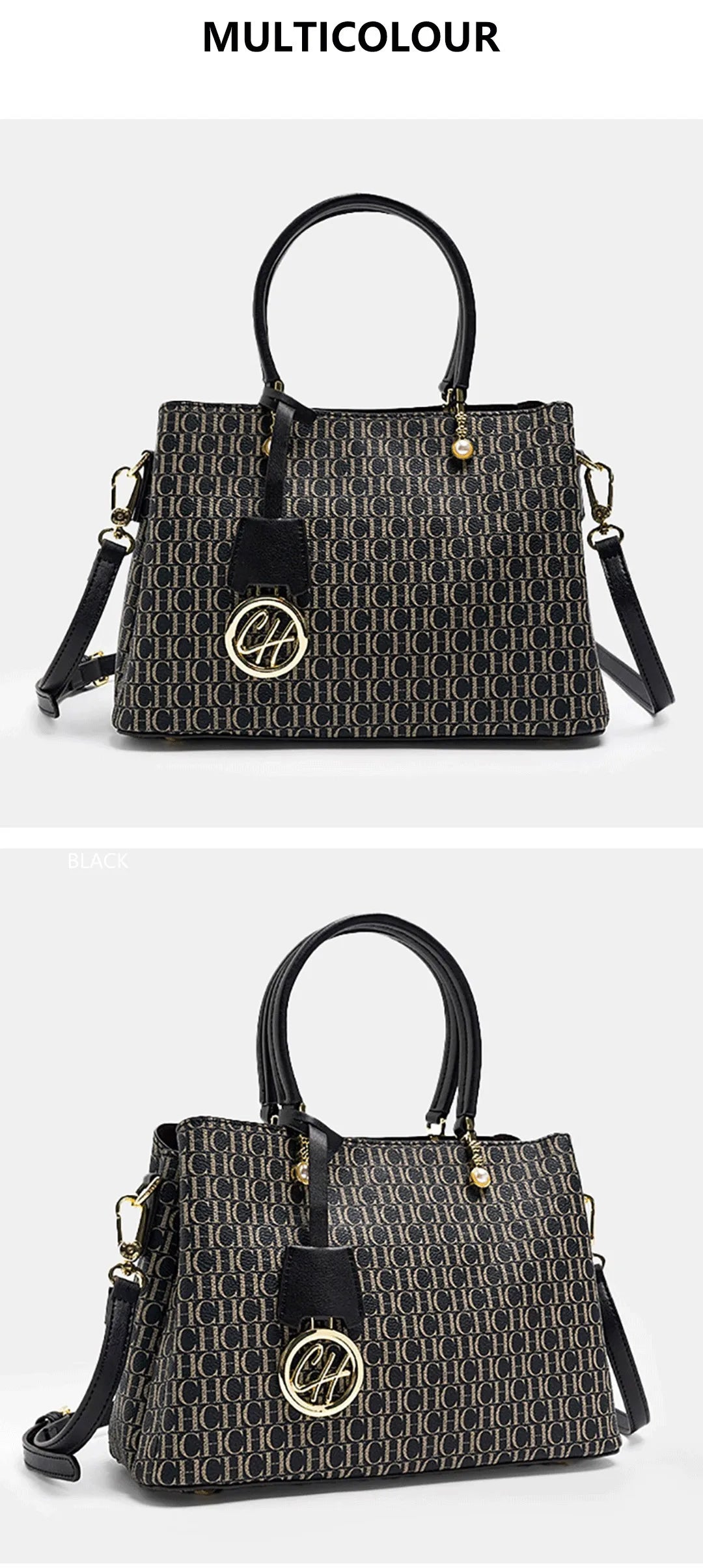 Exquisite Luxury Brand Letter Pendant Design with Letter Printing for Women's Handbags Unique Elegant Trendy Niche High-quality Women's Handbags