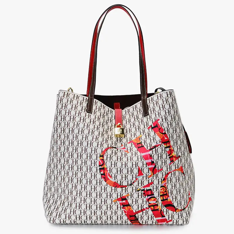 Exquisite High-quality Light Luxury Classic Letter Printed Large Capacity Women's Handbag High-quality Temperament Women's Handbag