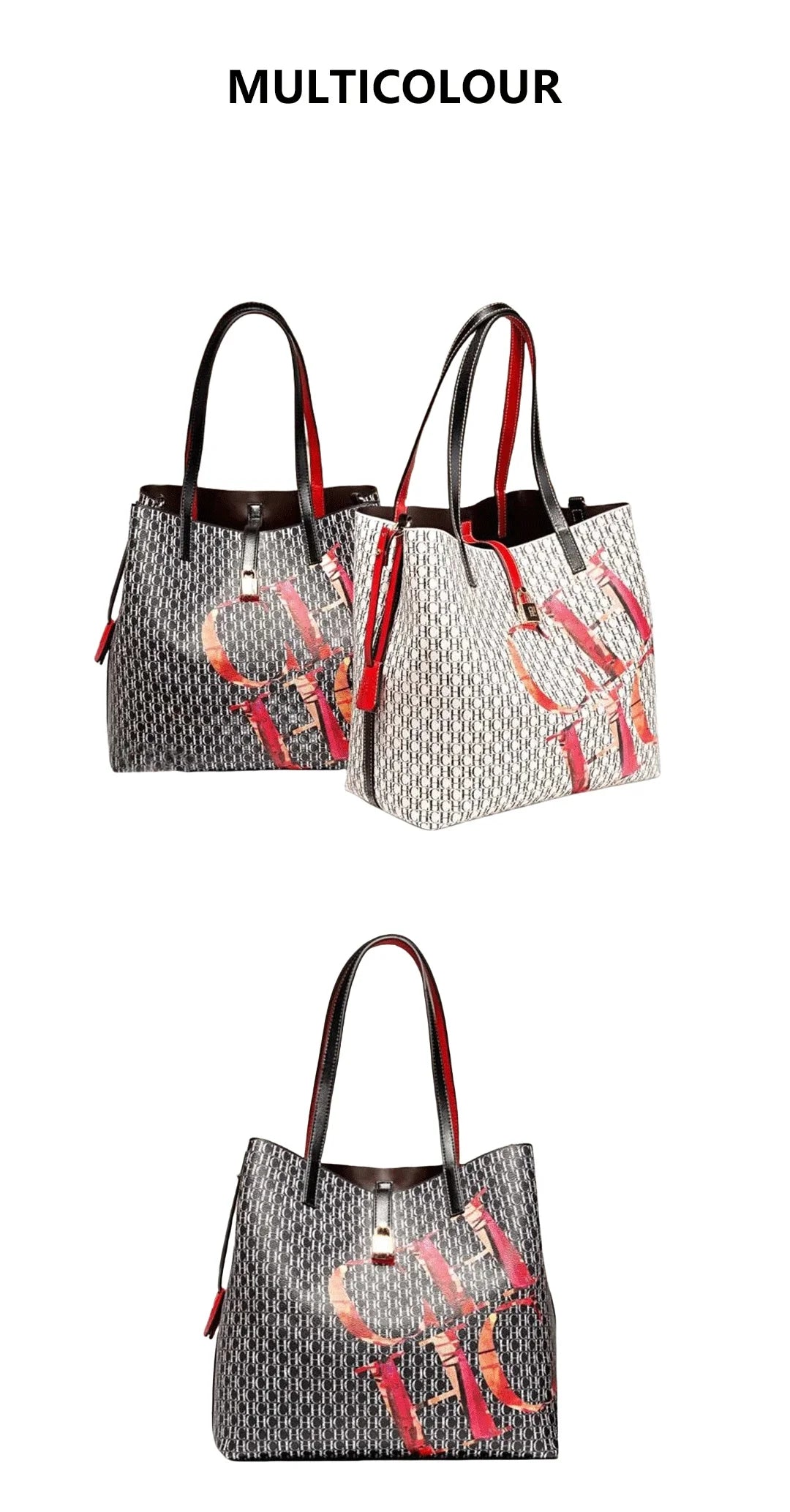 Exquisite High-quality Light Luxury Classic Letter Printed Large Capacity Women's Handbag High-quality Temperament Women's Handbag