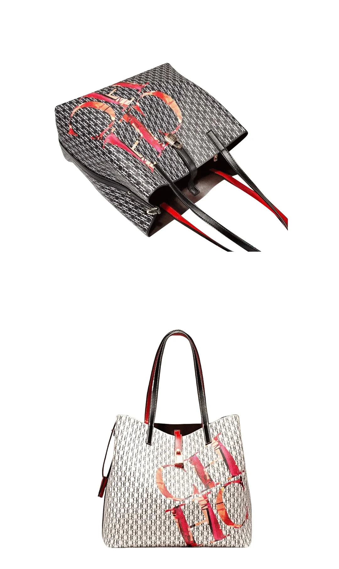 Exquisite High-quality Light Luxury Classic Letter Printed Large Capacity Women's Handbag High-quality Temperament Women's Handbag