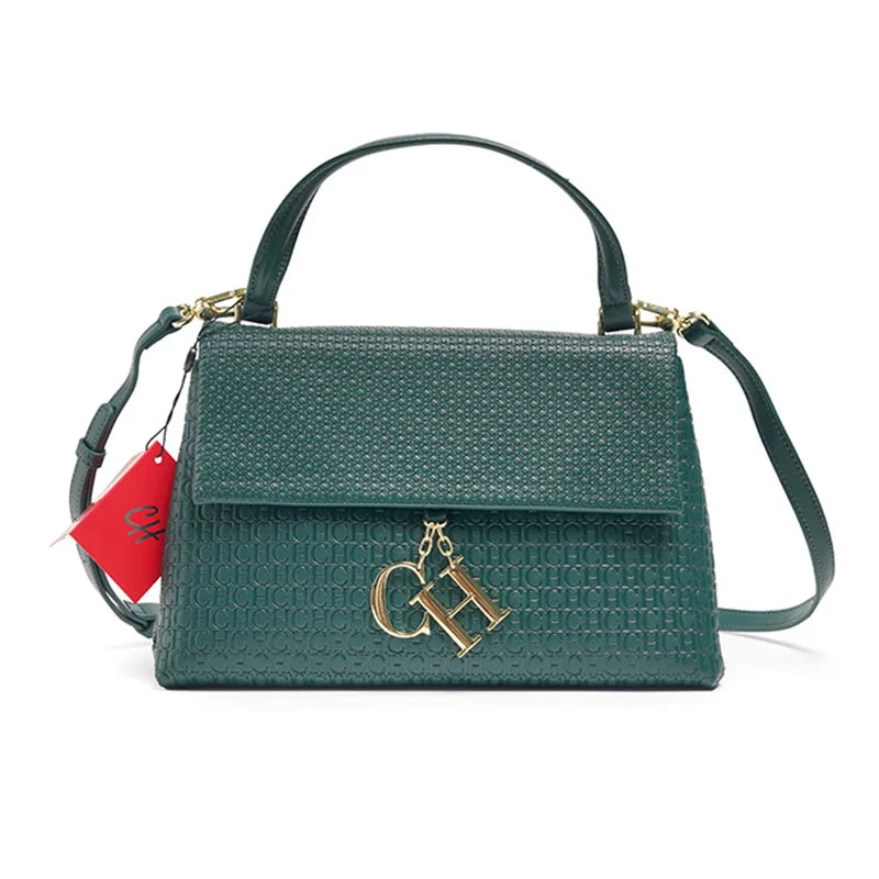 Exquisite Solid Color Brand Classic Letter Logo Buckle Women's Handbag Large Capacity High-quality Women's Elegant Lightweight Luxury Handbag
