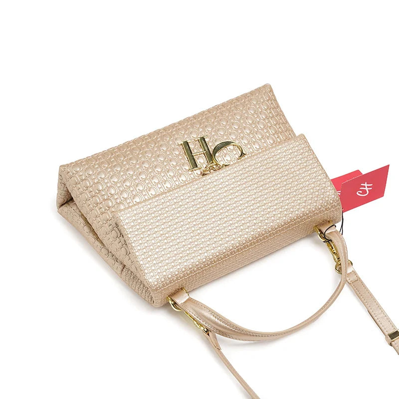 Exquisite Solid Color Brand Classic Letter Logo Buckle Women's Handbag Large Capacity High-quality Women's Elegant Lightweight Luxury Handbag