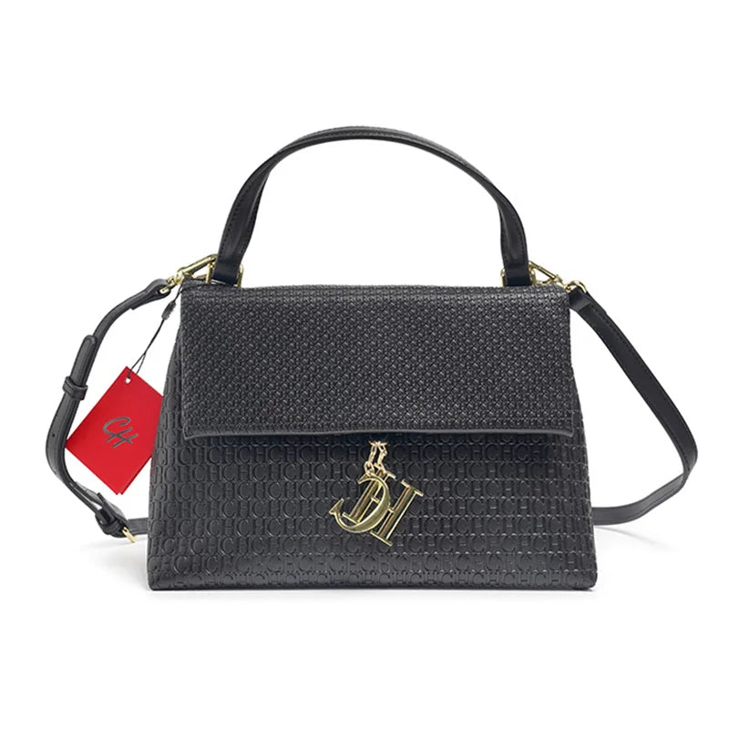 Exquisite Solid Color Brand Classic Letter Logo Buckle Women's Handbag Large Capacity High-quality Women's Elegant Lightweight Luxury Handbag