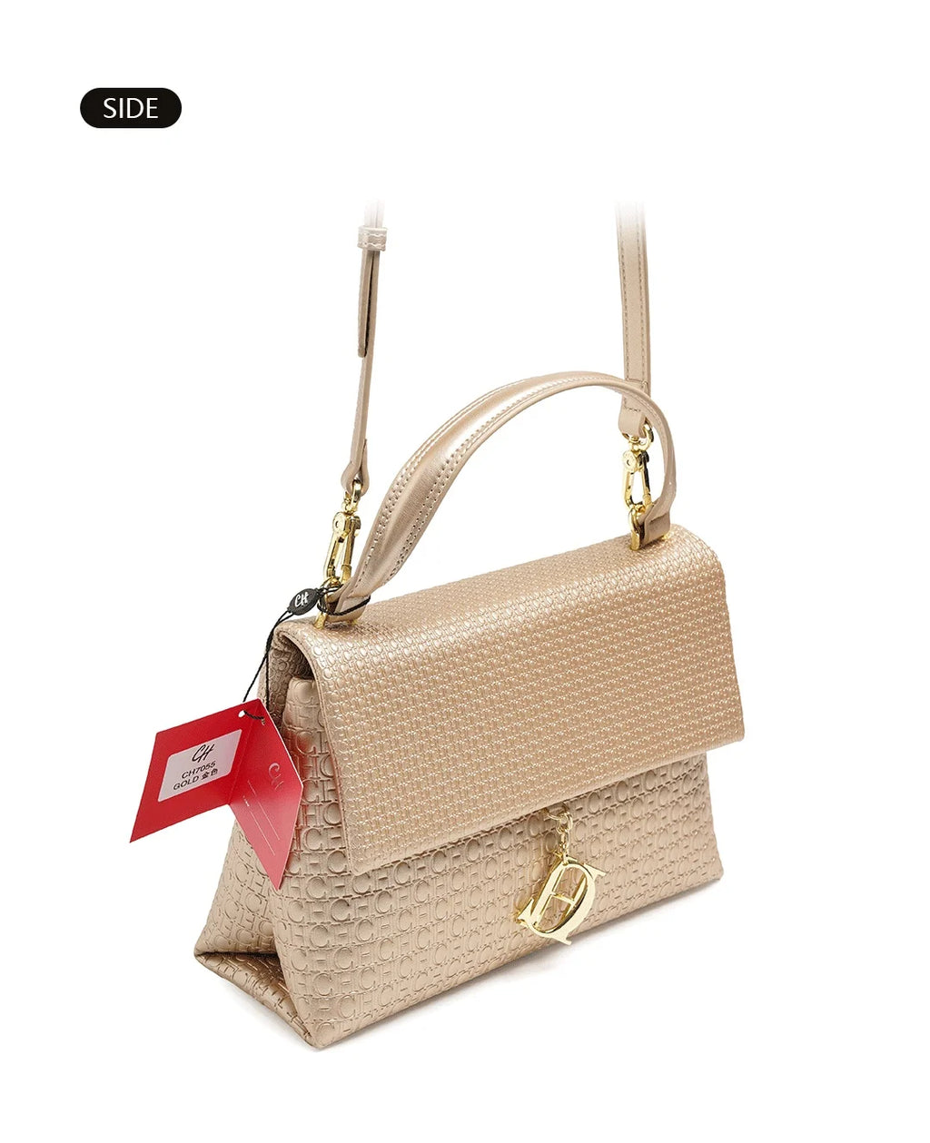 Exquisite Solid Color Brand Classic Letter Logo Buckle Women's Handbag Large Capacity High-quality Women's Elegant Lightweight Luxury Handbag