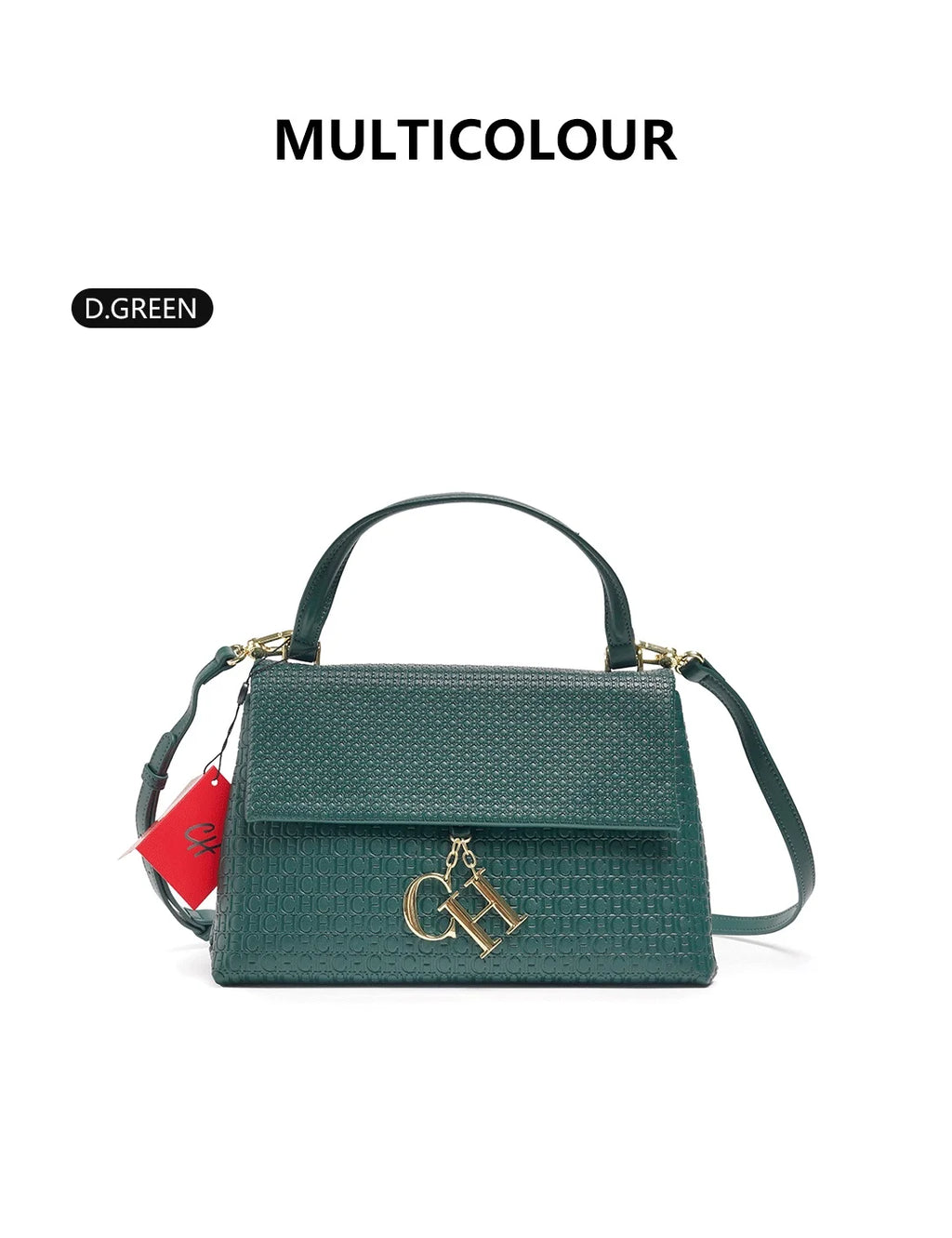 Exquisite Solid Color Brand Classic Letter Logo Buckle Women's Handbag Large Capacity High-quality Women's Elegant Lightweight Luxury Handbag