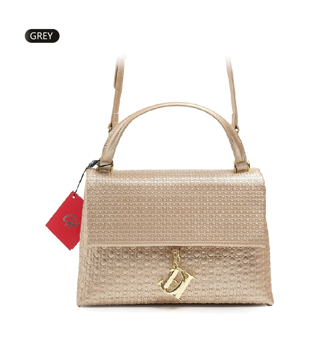 Exquisite Solid Color Brand Classic Letter Logo Buckle Women's Handbag Large Capacity High-quality Women's Elegant Lightweight Luxury Handbag
