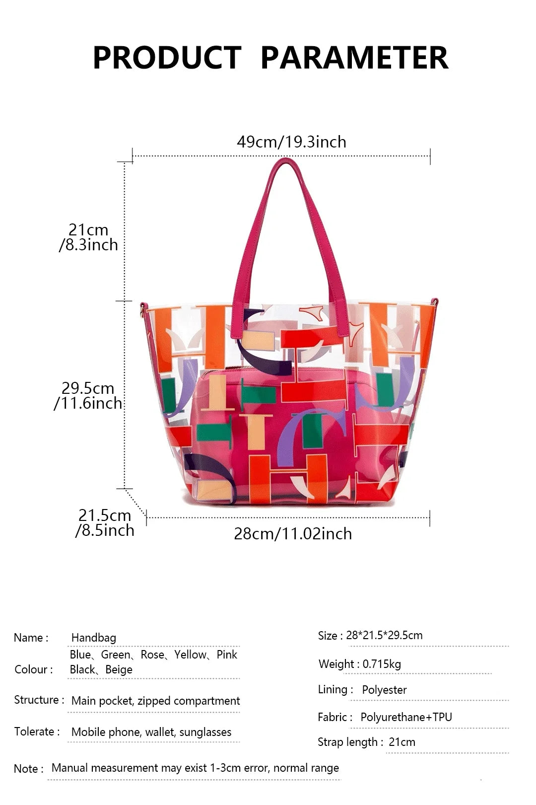Exquisite High-quality Creative Pattern Shoulder Bag Women's Handbag Fashionable Large Capacity Elegant Shopping Women's Handbag