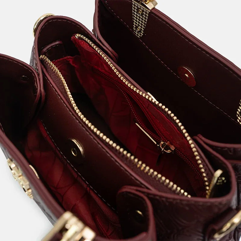 Exquisite Large Capacity Women's Multifunctional 2025 New High-quality Commuting Fashion Brand Logo Women's Handbag