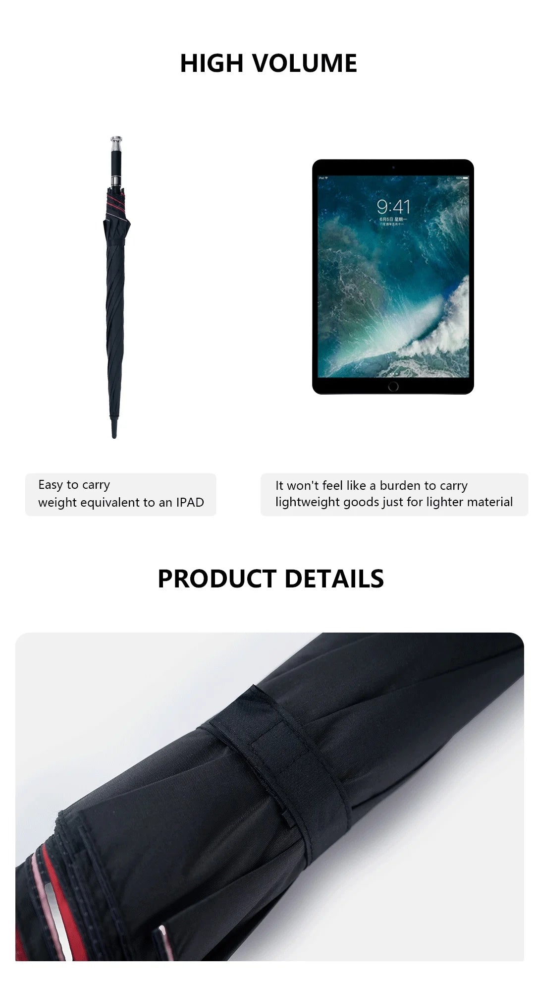 Exquisite Oversized Adult High-quality Brand Sun Umbrella High-quality Black Sun Umbrella 2025 Fashionable Design New Trend Rain Gear