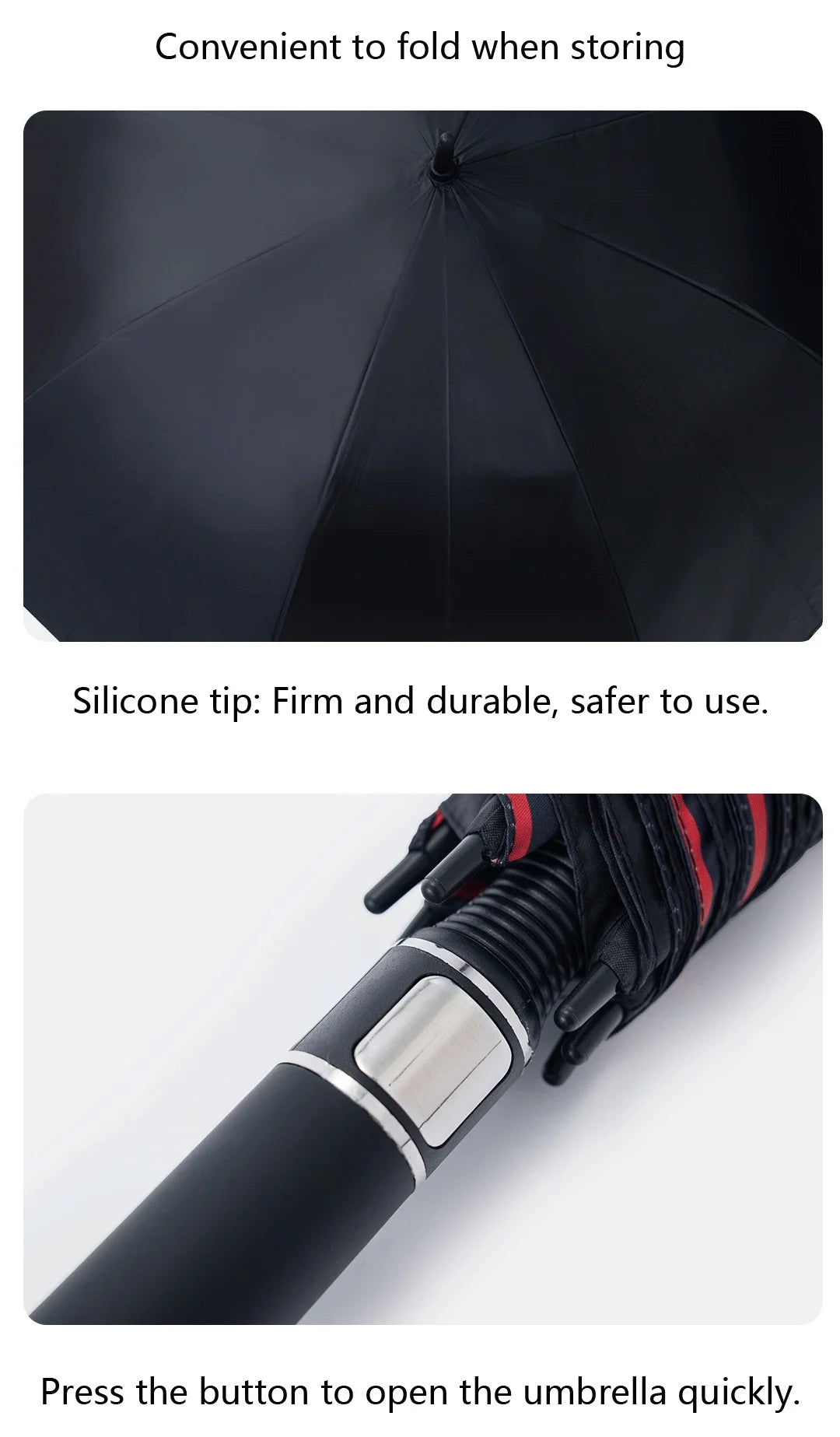 Exquisite Oversized Adult High-quality Brand Sun Umbrella High-quality Black Sun Umbrella 2025 Fashionable Design New Trend Rain Gear